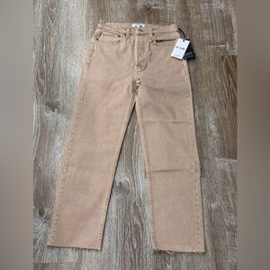 REDONE 70s High Rise Stove Pipe Straight-Leg Jeans